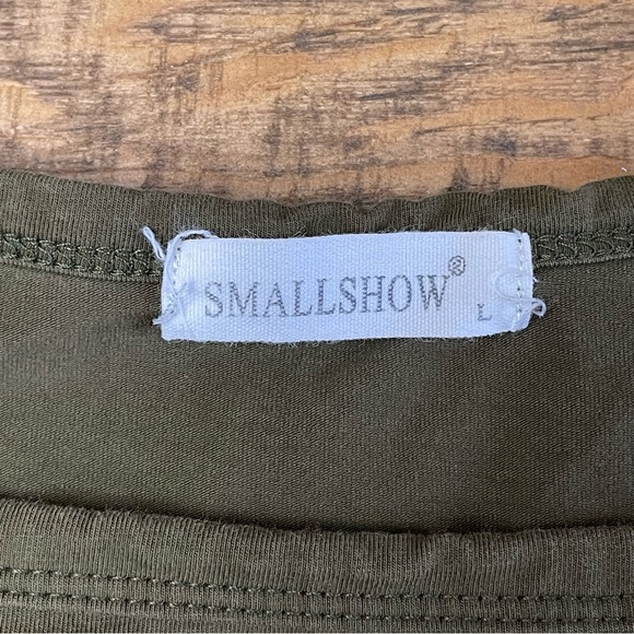 SmallShow women’s Large Tshirt Olive Green Maternity Nursing - Picture 5 of 9